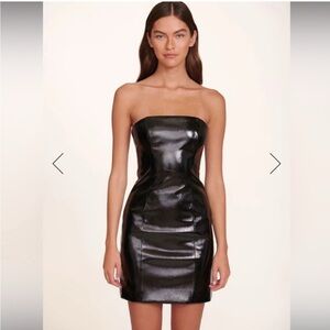 STAUD Black Strapless Bodycon Cocktail Dress - Size 4